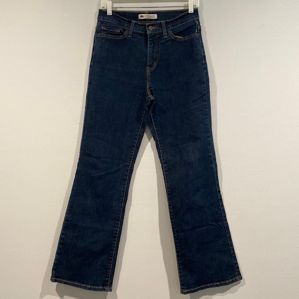 Levi’s Perfectly Slimming 512 Bootcut Dark Wash Denim Jeans - Size 6?